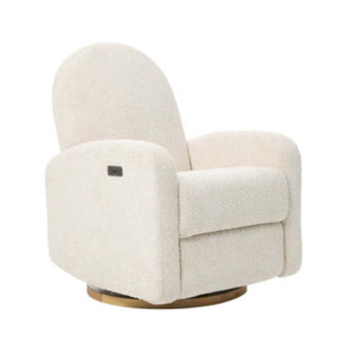 iL Tutto Maya Electric Recliner Glider Nursery Chair - White Mist | Baby Junction