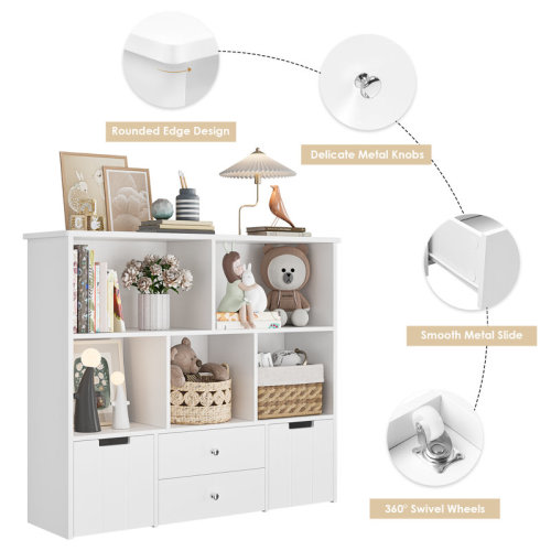 Wade Logan® Botnen 37.4" H x 43.3" W Kids Bookcases & Reviews | Wayfair