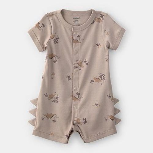 Baby Carter's 'Smile Club' Short Sleeve Romper