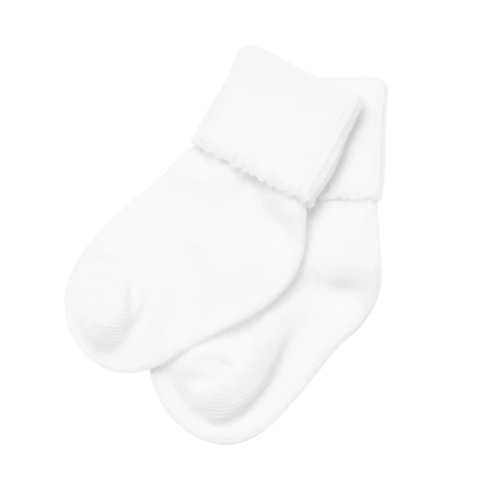 Solid Essentials Baby Socks - White