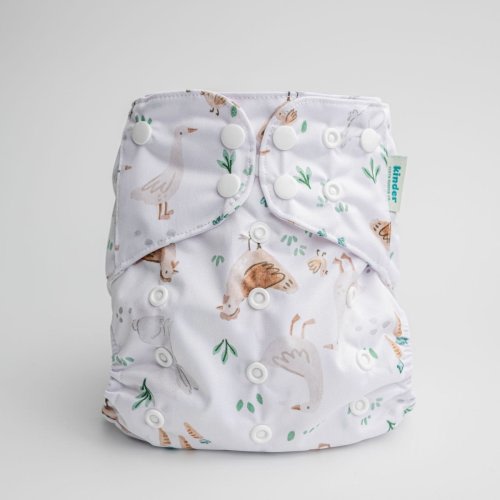 Animals and Insects: Essentials Pocket Cloth Diaper with Athletic Wicking Jersey, Grows with your Baby