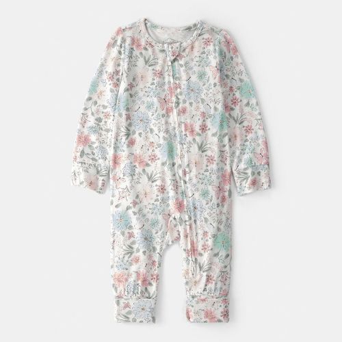 Baby Carter's Butterfly Garden 2-Way Zip PurelySoft Sleep & Play Pajama