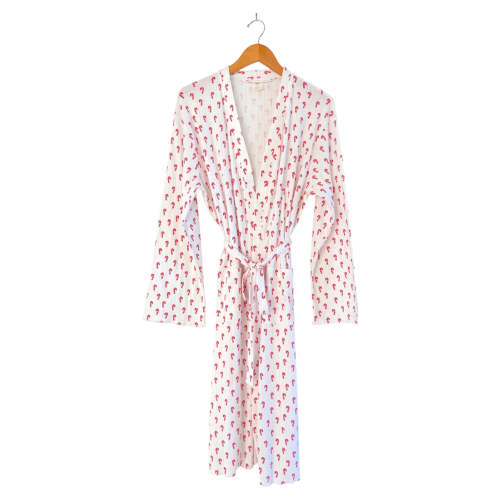 Candy Cane / Organic Pointelle Women's Robe