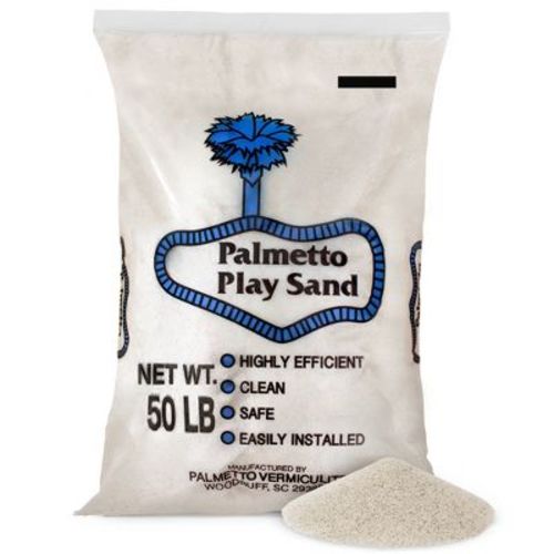 Palmetto Play Sand for Sandbox, Sensory Bin, and Water Table, Natural, Fine, and Low-Dust for Indoor/Outdoor Creative Playing & Home Crafts, 50 lb Bag