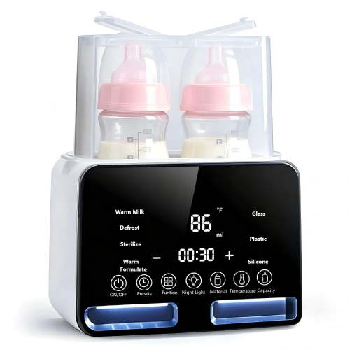 Behome Bottle Warmer, 48Hours Keep Warm, Fast Milk Warmer for Breastmilk and Formula, Food Heater with Accurate Temp Control & LED Light, for All Bottles