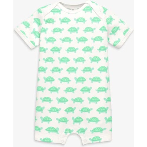 Organic Animal Friends Babysuit Shortie, 0-3M