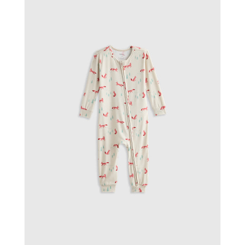 Bamboo One Piece Pajama - Baby in Fox