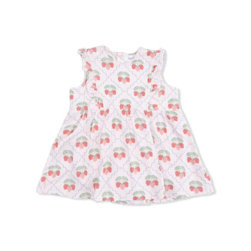 Angel Dear - Ruffle Bodysuit Dress - Sweet Strawberries