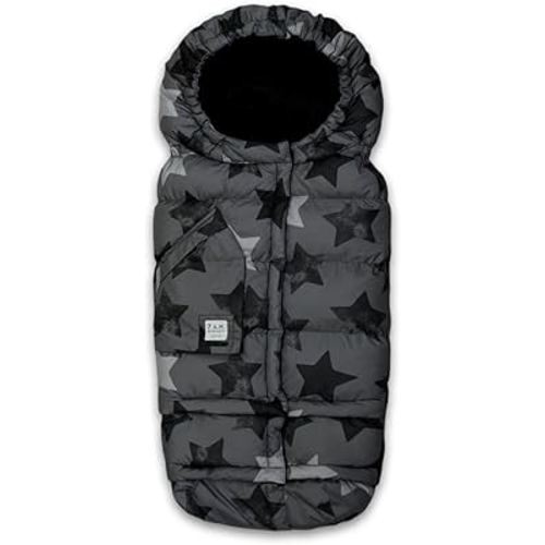 7AM Enfant Stroller Blanket 212 - Adjustable Baby Car Seat Zipped Blanket for Babies Winter, Unisex Multi Purpose Fleece Lined Warm Hooded Toddler Footmuff Water Repellent | (6M - 4T)