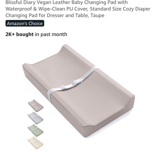 Amazon.com: Blissful Diary: Baby Changing Pad