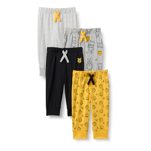 Amazon Essentials Disney | Marvel | Star Wars Toddler and Baby Boys' Cotton Knit Jogger Pants, Multipacks