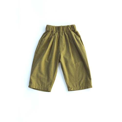 Check Pants- Light Olive & Honey – Fostered Collection