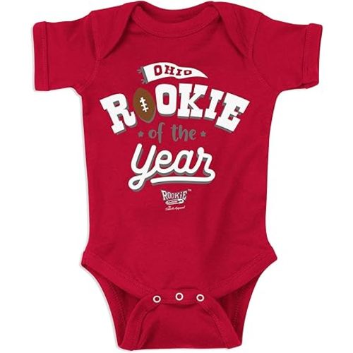 Smack Apparel Rookie of The Year Onesie for Ohio State College Fans (NB-18M)