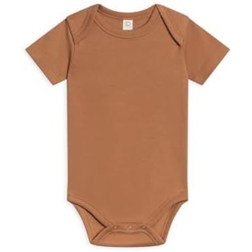 Colored Organics Unisex Newborn Organic Cotton Bodysuit - Short Sleeve Infant One Piece - Baby Boy and Girl Clothing