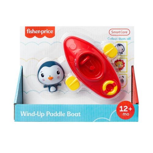 Fisher-Price 2-Piece Boat Baby Bath Toys, Toddler Bath Toys, Bath Toys for Toddlers 1-3, Wind-Up Toy Boats, Water Toys, Kids Bath Tub Toys, Pool Toys