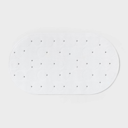 15"x27" Rounded Bath Mat White - Room Essentials™