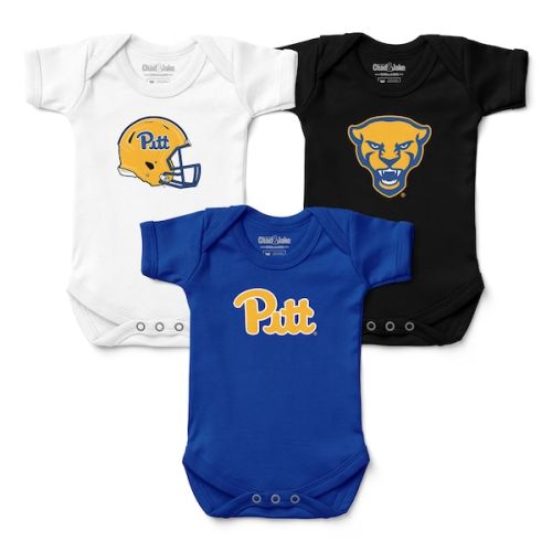 Pitt Panthers Chad & Jake Newborn & Infant 3-Pack Bodysuit Set