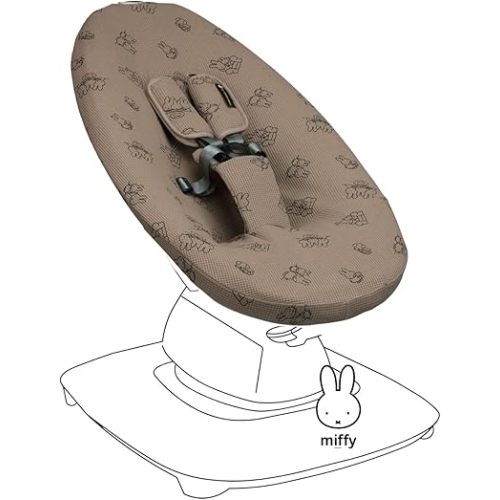 UKJE Protective Swing Cover Compatible with 4moms or MamaRoo 5, Multi-Motion Baby Swing, Baby Swing Liners, Baby Rocker Cover, Easy to Install, Easy to Wash, Handmade in Europe - Miffy