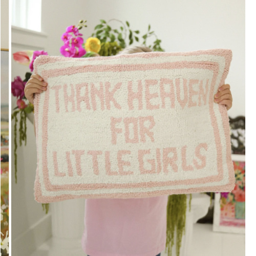 thank heaven throw pillow