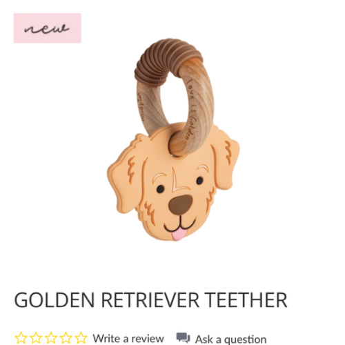 Golden Retriever Teether | Teething Toy for Little Ones | Mud Pie
