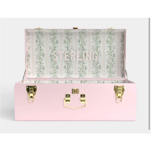 Petite Trunk - Pink - Darling Dogwood / Embroidery