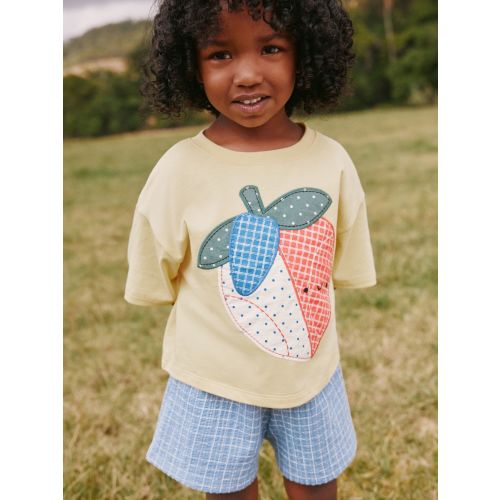 Yellow Strawberry T-Shirt And Shorts Set (3mths-7yrs)