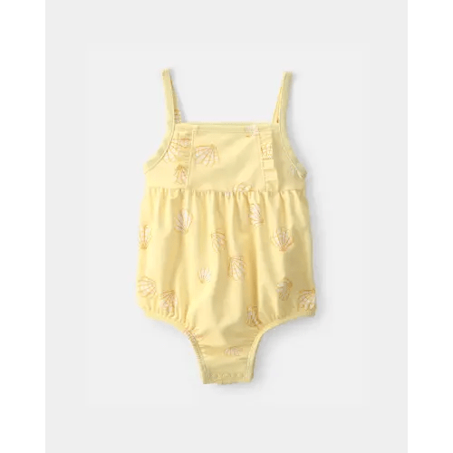 Baby Girl 1-Piece Shell Swimsuit - Yellow | Carter's