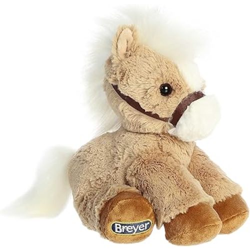 Aurora® Exquisite Breyer® Bridle Buddies Palomino Stuffed Animal - Realistic Detailing - Imaginative Play - Palomino 11 Inches