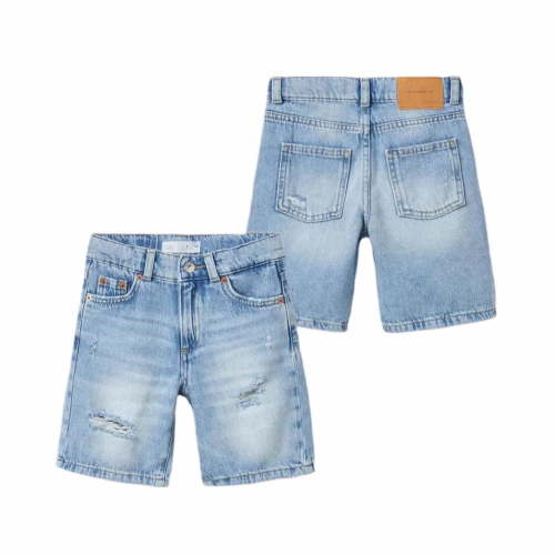 LIIPEE Girls Boys Ripped Jeans Shorts Summer Comfort Casual Empire Waist Denim Shorts With Pockets Baby Versatile Outdoor Sports Shorts,Bu1,6-9 Months