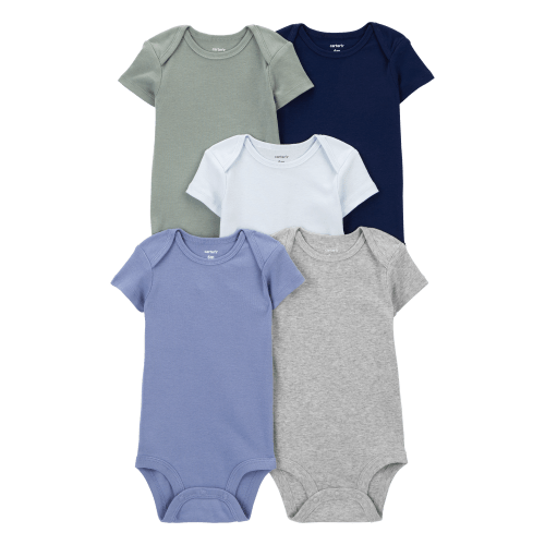 Baby 5-Pack Short-Sleeve Bodysuits - Carter's | Carter's