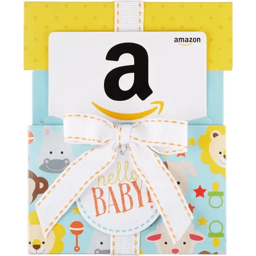 Amazon.com Gift Card in a Hello Baby Reveal