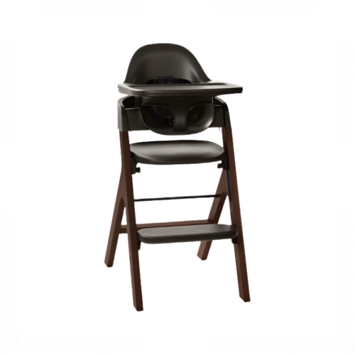 Mockingbird High Chair, Charcoal Black, Espresso Beech