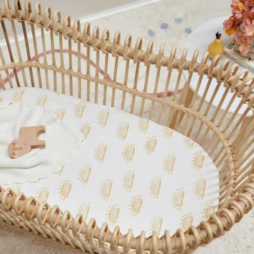 100% Organic Bamboo Bassinet Fitted Sheet – Pail Rabbit