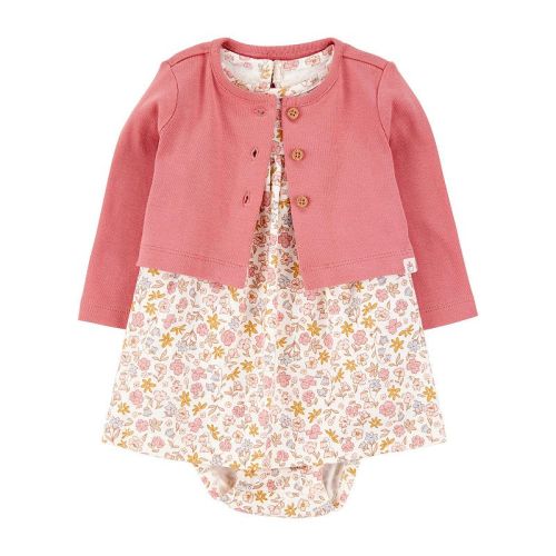 Baby Girls Carter's 2-pc. Bodysuit Dress & Cardigan Set