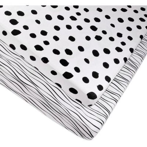Ely's & Co. Baby Fitted Pack n Play - Mini Crib Sheet 100% Combed Jersey Cotton 2 Packs Gender Neutral