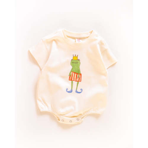 frog prince romper – Pigeon said please