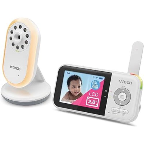VTech VM3258 2.8" Digital Video Baby Monitor with Night-Light, Two-Way Audio, and Temperature Sensor