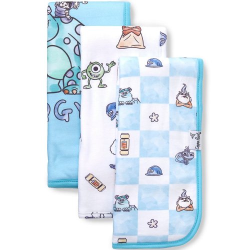 Copper Pearl X Disney Monsters Inc Medley 3-Piece Burp Cloth Set