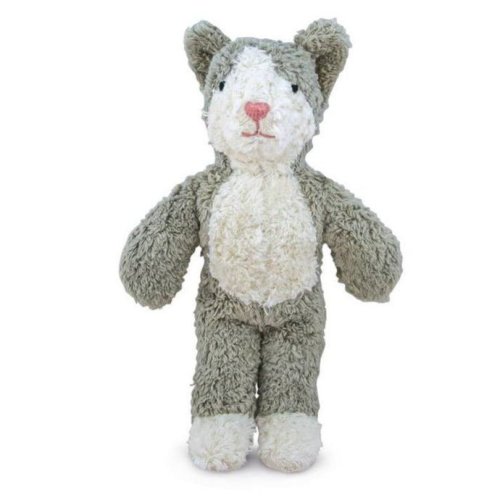 Senger Organic Cotton Floppy Animal Cat, Baby | Stuffed Animals- Blue Otter Toys