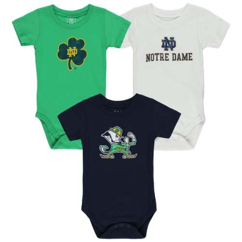 Infant Wes & Willy  Notre Dame Fighting Irish Three-Pack Bodysuit Set