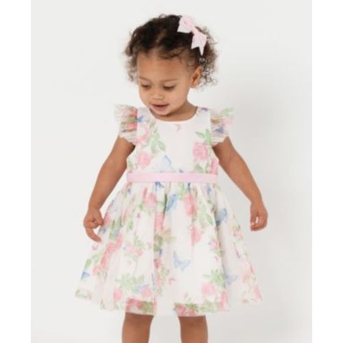 Baby Girls Floral Mesh Social Dress
