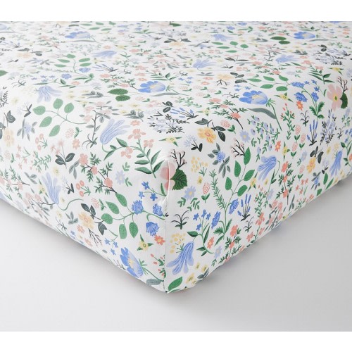 Rifle Paper Co. Bramble Fields Organic Crib Fitted Sheet