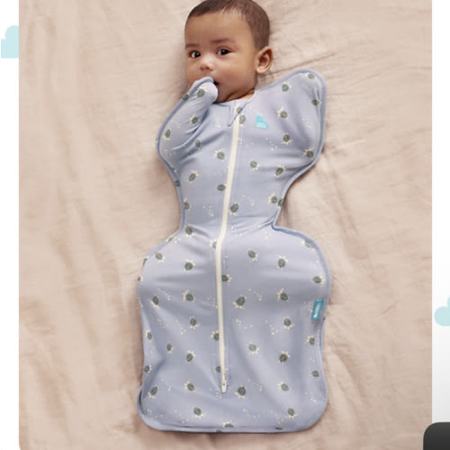 Swaddle Up™ 1.0 TOG Cotton Mist Blue Turtally