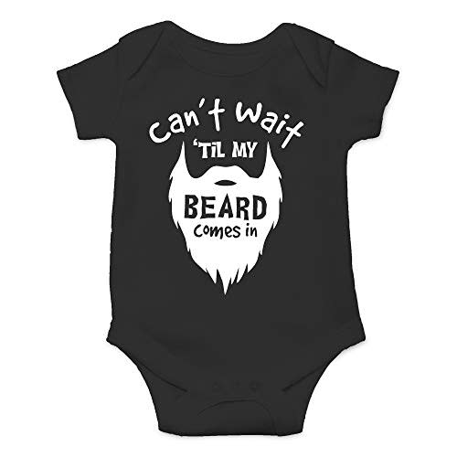Can't Wait Til My Beard - Baby Clothes - Funny Newborn Bodysuit Outfits for Boys