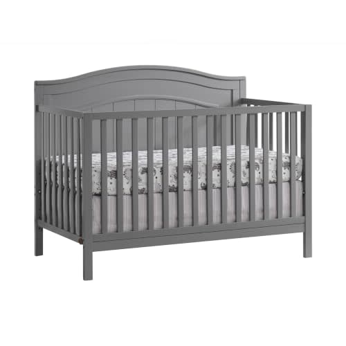 Oxford Baby Nolan 4-in-1 Convertible Crib, Dove Gray, GreenGuard Gold Certified