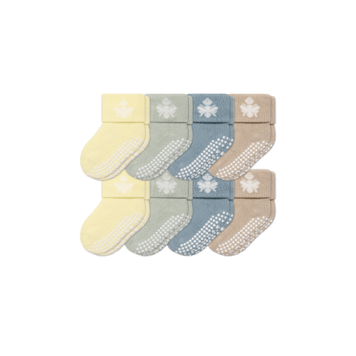 Baby Gripper Sock 8-Pack (6-12 Months)