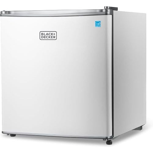 BLACK+DECKER 1.7 Cu. Ft. Compact Refrigerator, Energy Star, BCRK17W, White