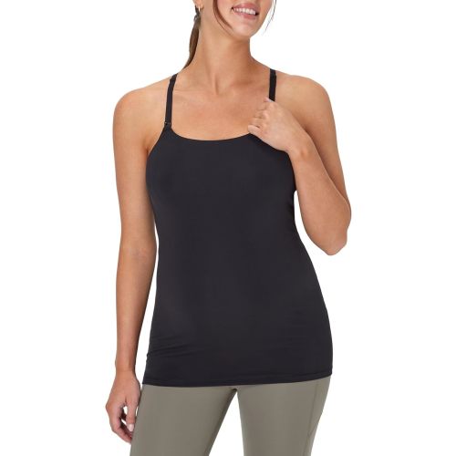 Hanes Womens Maternity Nursing Tank, Stretch & Recover Racerback Breastfeeding Tank Top with Clip-Down Straps