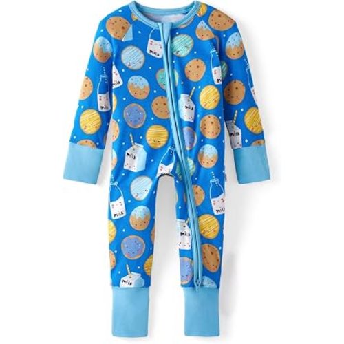 Little Sleepies Baby Pajamas, Viscose from Bamboo, Newborn Sleeper Baby PJs