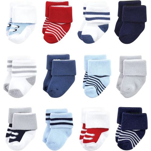 Luvable Friends Unisex Baby Newborn and Baby Terry Socks